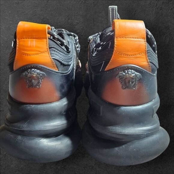 Versace Mens Chain Reaction Panelled Leopard Print Sneakers Size 42 (9) main image 12